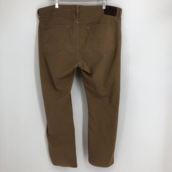 AG Adriano  Goldschmied Men's Khaki The Matchbox Slim Straight Jeans size 38 - Picture 3 of 16